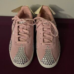 Champion Pink Kids Sneakers with Silver Accents